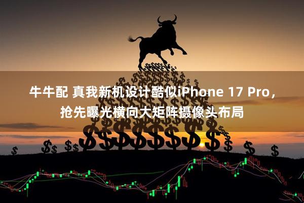 牛牛配 真我新机设计酷似iPhone 17 Pro，抢先曝光横向大矩阵摄像头布局