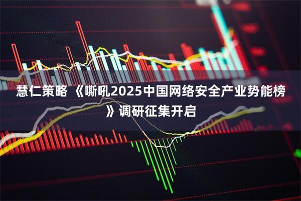 慧仁策略 《嘶吼2025中国网络安全产业势能榜》调研征集开启